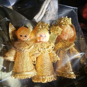 Vintage set of 3 angels.